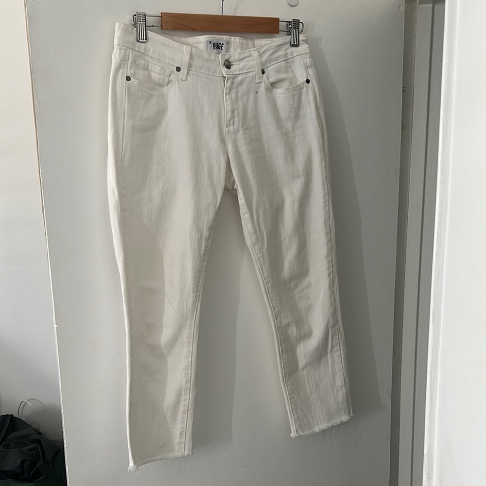 Paige Women's White Skinny Jeans - Size 27